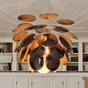 MARSET Discocó viseča svetilka O 88 cm črna/zlata - Dnevna soba/jedilnica - Dizajn - črna, zlata - Plastika