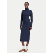 Tommy Jeans Pletena obleka Bodycon DW0DW23320 Mornarsko modra Slim Fit