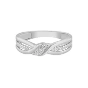 Diamant Exquis Prstan Ring aus 375 Weißgold mit Diamant srebrna