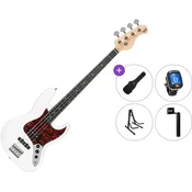 PSD Guitars JZB-100 Standard SET White Električna bas kitara