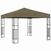 Vidaxl Paviljon 3x3 m taupe blago