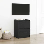 TV ormaric crni 40x35x54 cm inženjerski drvo