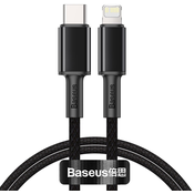 Kabel Baseus High Density Braided Cable Type-C to Lightning, PD,  20W, 1m (Black)