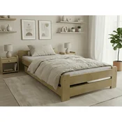 Ljubki dom Postelja Emily 90 x 200 cm bor Posteljno dno: Brez posteljnega dna, Vzmetnica: Vzmetnica Somnia 17 cm
