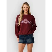 Rip Curl Archive Dolphin Oversized Crew Sweater dark plum