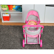 MILLY MALLY Alice Prestige Pink Otroški voziček za lutke