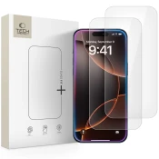ZAŠČITNO STEKLO TECH-PROTECT GLASS FIT+ 2-PACK IPHONE 16 PRO/17/17 PRO CLEAR