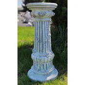 Casa Padrino Baroque Pillar Gray A� 35 x H. 78 cm - Magnificent Garden Pillar in Baroque Style - Round Garden Decoration Stone Pillar - Baroque Garden & Terrace Decoration Accessories