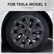 4PCS 18 Inch Hub cap for Tesla Model 3 2018-2023 Replacement Car Wheel Cover Hub Cap Automobile Hubcaps Full Cover Accessories