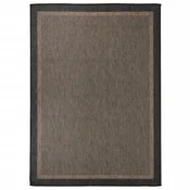 shumee vidaXL Zunanja preproga, ravno tkana, 200x280 cm, temno rjava