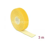 Delock ježkasti sprijemalni trak za urejanje kablov - 3 m x 20 mm, rumena (18738)
