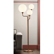 Casa Padrino luxury floor lamp copper/beige 52 x 45 x H. 170 cm - Metal floor lamp with glass lampshades - Luxury floor lamps - Luxury quality - Made in Italy