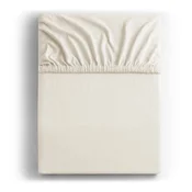 Bela/kremno bela napenjalna rjuha iz jerseyja 90x200 cm Amber – Restilo