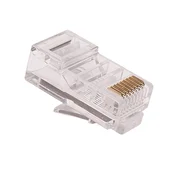 Vtič RJ45 kat. 5e UTP, za okrogel kabel, pakiranje 100 kosov