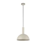 Klasična dekorativna sivo-bež kupolasta viseča svetilka 30 cm vitrum 1xE27 15W Sigma Lighting
