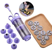 Dardanar Cookie Making Maker Pump Press Machine Decor Kitchen Mold Tools Set Cookie Cake Mould, (21199762)