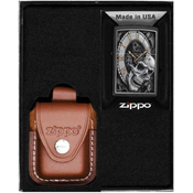 shumee Darilni set vžigalnikov ZIPPO SKULL CLOCK št. 4