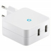 GOOBAY polnilec DUAL USB 4.1A, bel