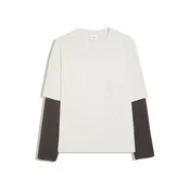 Bershka Majica ecru / antracit