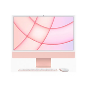 Apple iMac 24 računalnik, 7C GPU, 256 GB, Pink - SLO (mjva3cr/a)