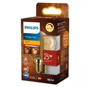 PHILIPS Vintage LED ŽARULJA /E14/3,1W/270lm=25W/2200K/240V P45 CL DIMM. CRI90 8721103048974