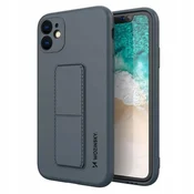 WOZINSKY Silikonski ovitek Wozinsky Kickstand Case s stojalom za Samsung Galaxy A72 4G moder