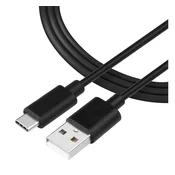 Tactical Smooth Thread USB-A v USB-C kabel 60W črne barve dolžine 30cm