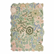 Zeleni ručno rađen vunen tepih 200x290 cm Bryony Shaped Floral – Flair Rugs