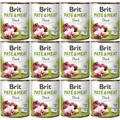 Brit BRIT Paté & Meat Duck - mokra hrana za pse - 12 x 800 g