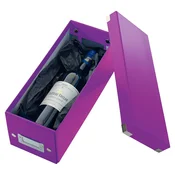 Leitz WOW Click-N-Store škatla za arhiviranje CD-jev - A4, vijolična