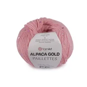 Pletena preja Alpaca Gold z bleščicami 50 g - (9306) roza št.
