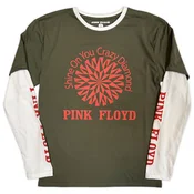 Pink Floyd Shine On Sleeve Print Green & White XL Majica