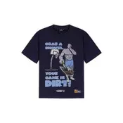 AND1 Majica Grab a Shovel marine/kraljevo modra/siva/bela