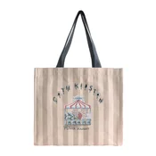 Cath Kidston Nakupovalna torba ecru/temno modra/siva/bela