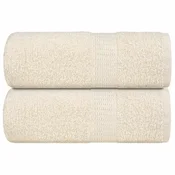 Vidaxl Brisače za goste FROGN 2 kosa kremne barve 30x50 cm 360 g/m2