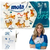 Toaletni papir Mola Will UPS, 3w celuloza 8 kosov nov ean