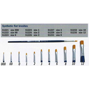 Brush Synthetic Flat 51222 - ravna sintetična krtača (velikost 00)