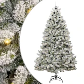 Umjetno božicno drvce Zelena i bijela 270 cm PVC i metal