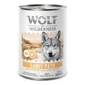 Wolf of Wilderness Adult “Expedition” 6 x 400 g - Sandy Path - perutnina s piščancem