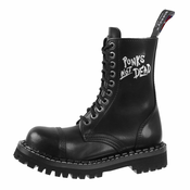 Čevlji STEADY´S - 10 vezalnih lukenj - Črna - STE/10/119_Punks not dead