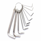 slomart Deli tools set ključev edl3100, 1,5-10 mm (srebrni)