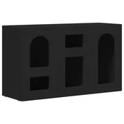 Vidaxl Strani šal ELST Črna 100 x 35 x 59 cm Konstruiran les