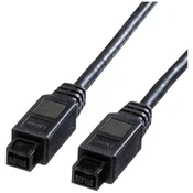 ROLINE Kabel ROLINE IEEE 1394b\, 9/9-pinski\, črn\, 1\,8 m Roline FireWire priključni kabel 1.80 m črna, (20419249)