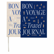 Dnevnik potovanj BON VOYAGE, modra, Printworks