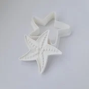 KREATIVNI SLATKIŠI Modla za kolace i ukrase Morska zvezda, 10 cm, Bela