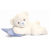 Plišana igračka Keel Toys Keeleco - Ležeći medo s jastukom, 20 cm, plavi