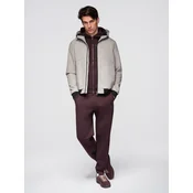 Ombre Mens lightweight jacket with mesh lining and hood
