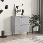 Vidaxl vidaXL Predalnik, betonsko siv, 60x35x70 cm, material na osnovi lesa