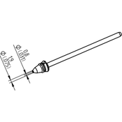 Ersa Ersa 0742ED0819H/SB Odspajkalna konica Koničast Dolžina konice 79.25 mm Vsebina, količina, vsebina količinskih enot na prodajno