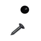 License Plate Screw with Plastic Cover (black)